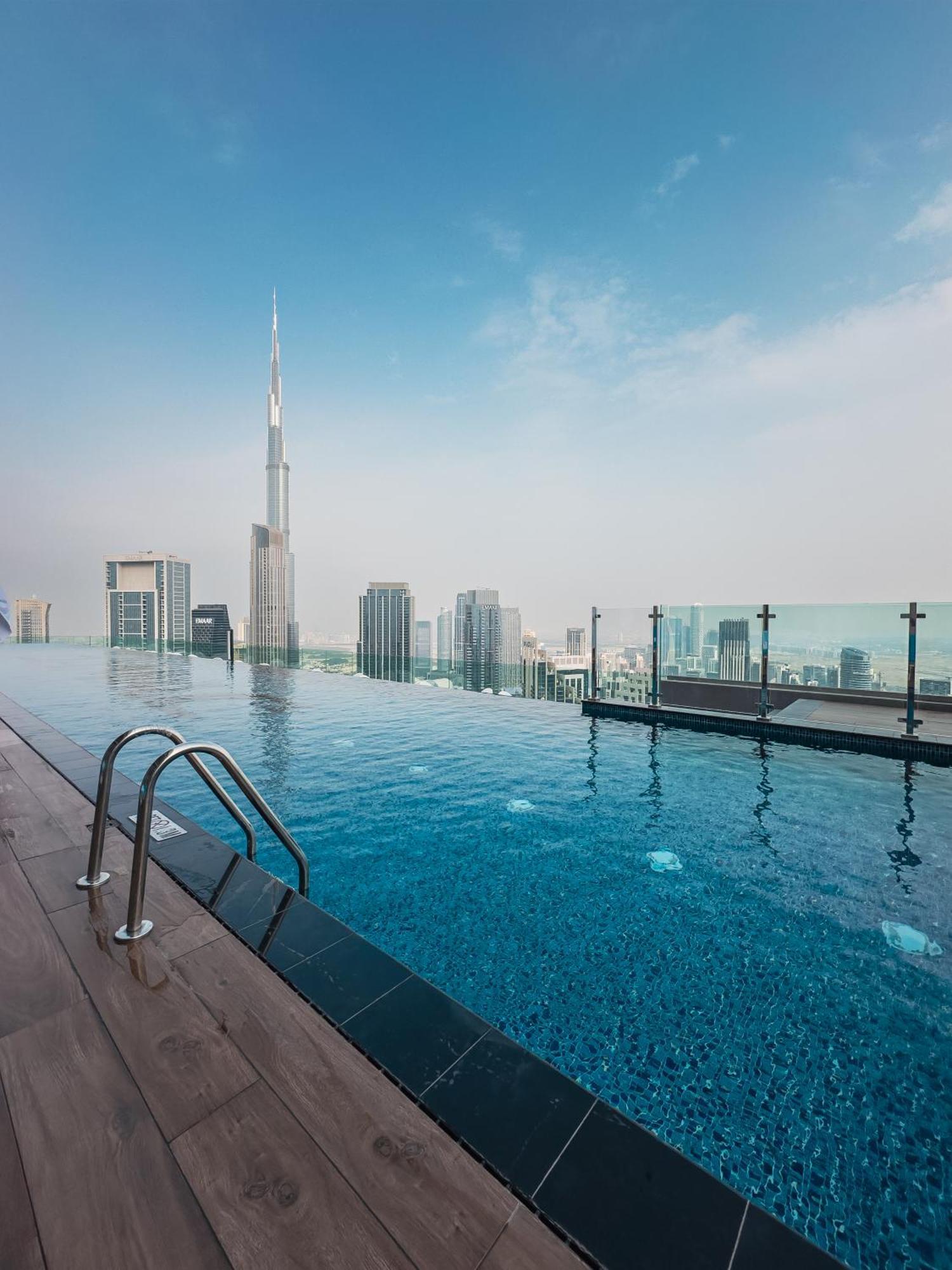 Apartament Aliving Luxe 2Br With Burj Khalifa View Infinity Pool Midtown-4704 Dubaj Zewnętrze zdjęcie