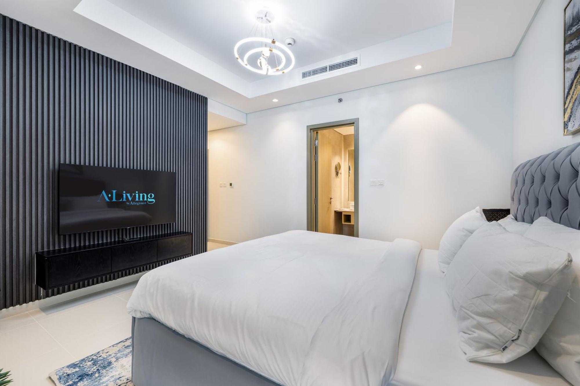 Apartament Aliving Luxe 2Br With Burj Khalifa View Infinity Pool Midtown-4704 Dubaj Zewnętrze zdjęcie