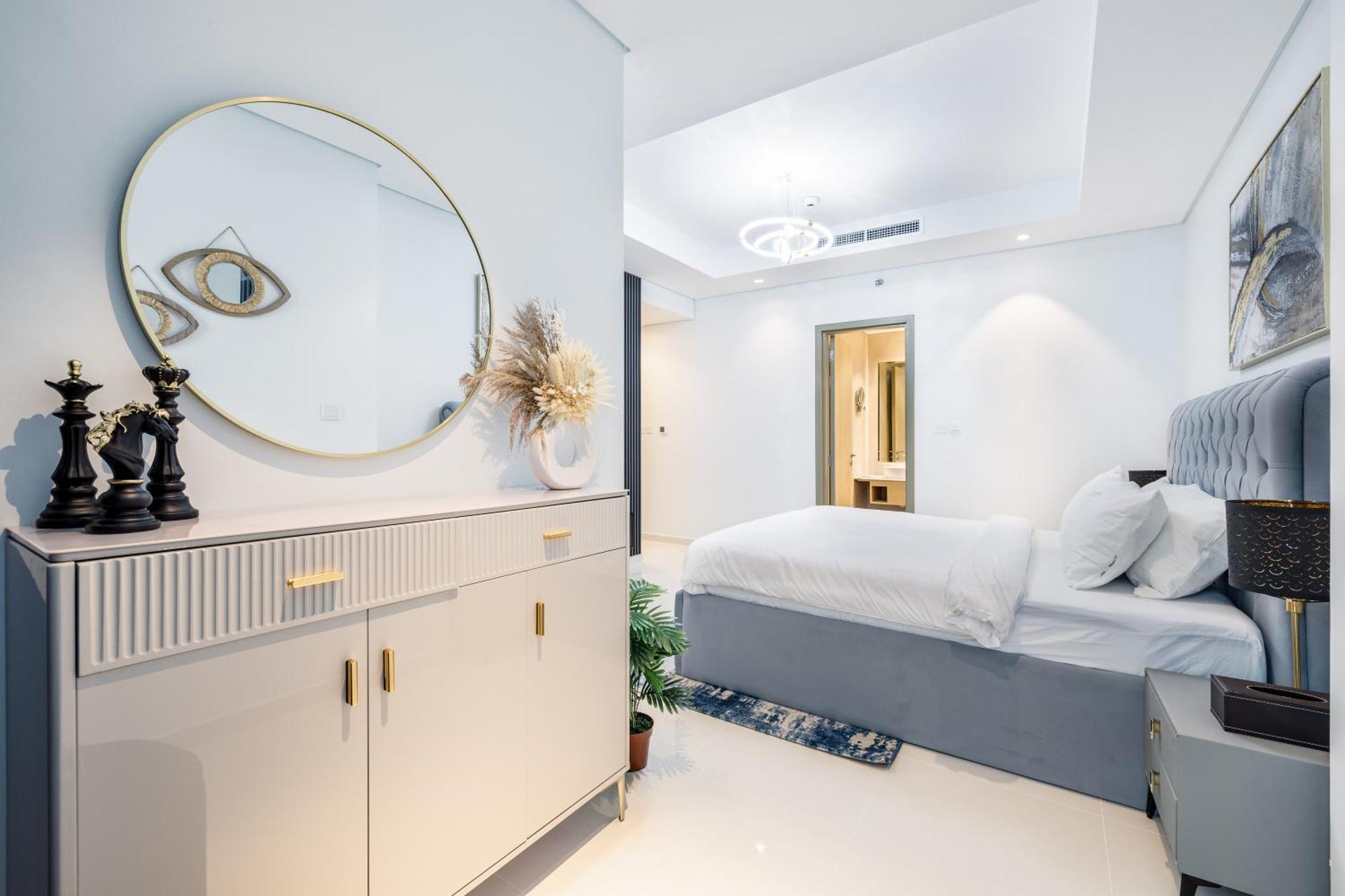 Apartament Aliving Luxe 2Br With Burj Khalifa View Infinity Pool Midtown-4704 Dubaj Zewnętrze zdjęcie
